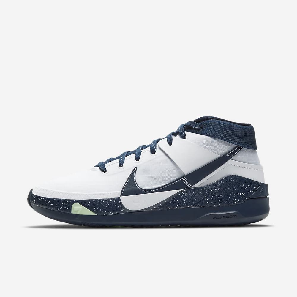 Chaussure De Basket Nike KD13 (Team) Bleu Marine 7082-359 College Navy/White/White Femme | IJU-11517127